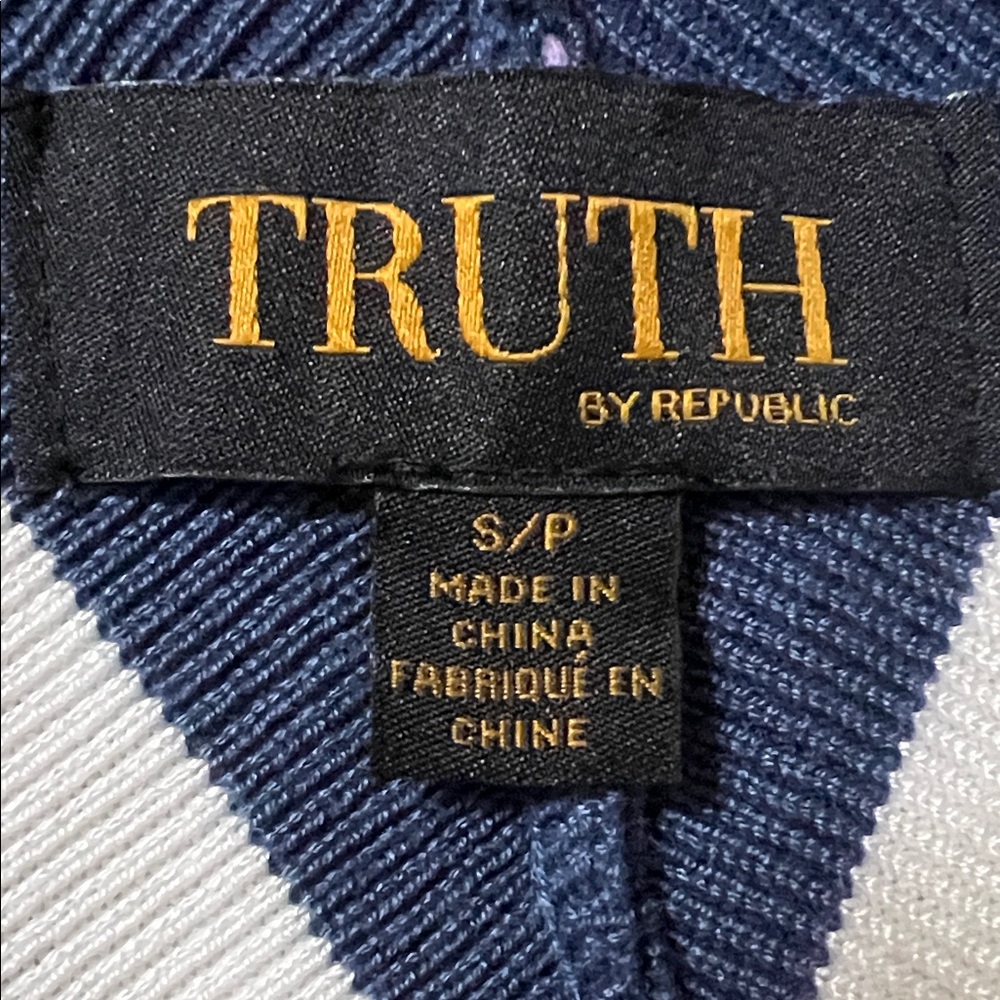 Truth by Republic Navy and White Striped Women's Sweater - Picture 8 of 8
